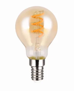 LED-lamppu Trio E14, filament vakiokupu 4W, 150lm 1800K, ruskea, switch dimmer
