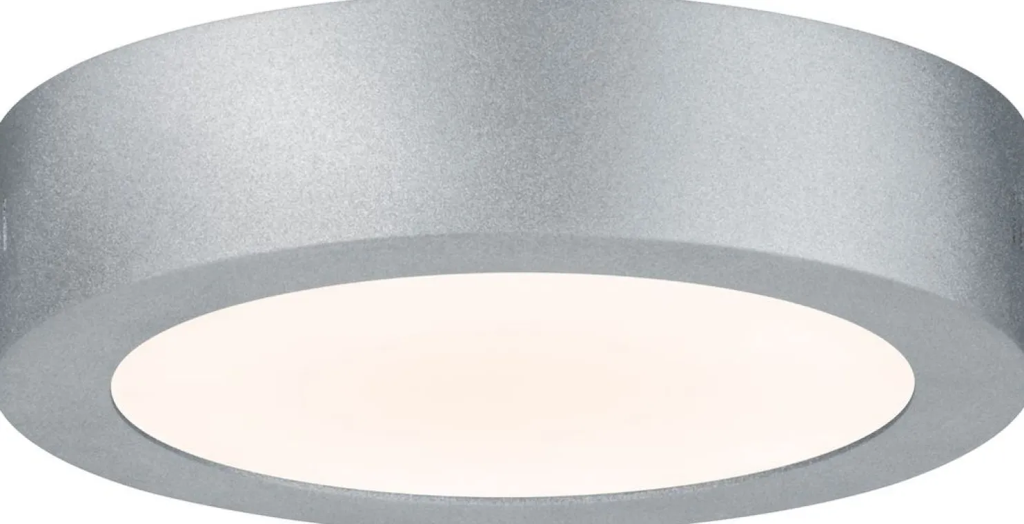 LED-paneeli Paulmann Lunar, Ø17cm, 11W, 3000K, mattakromi
