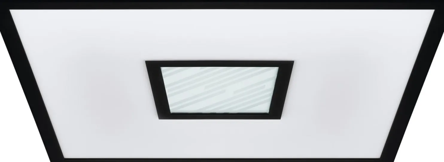 LED-Plafondi Eglo Bordonara kaukosäädin RGBW musta/valkoinen eri kokoja