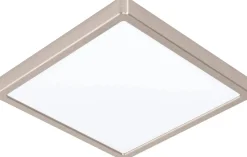 LED-Plafondi Eglo Fueva 5 4000K harjattu teräs pinta-asennettava vaihdettava LED eri kokoja