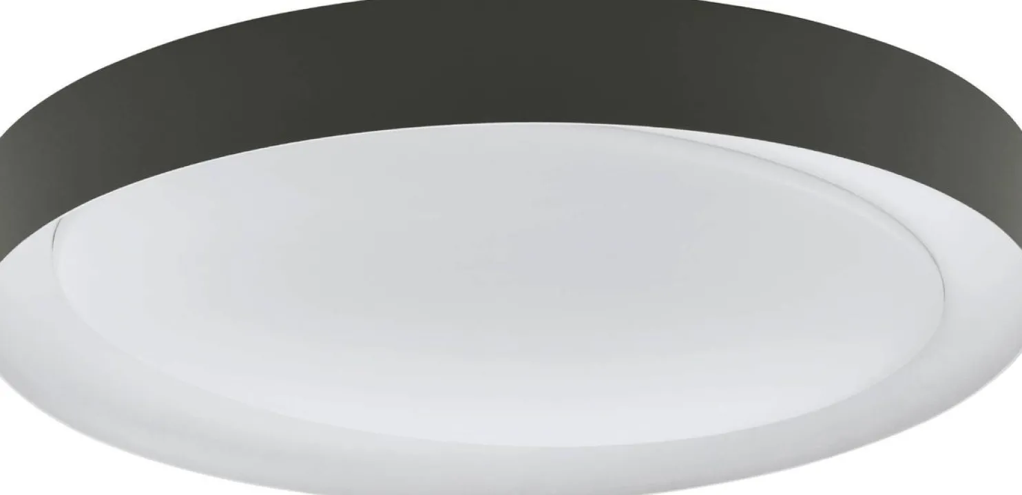 LED-Plafondi Eglo Laurito Ø49cm harmaa