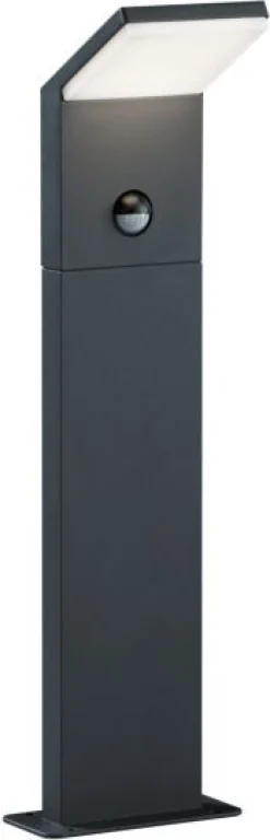 LED-pollarivalaisin Pearl 100x80x500 mm matala antrasiitti liiketunnistimella