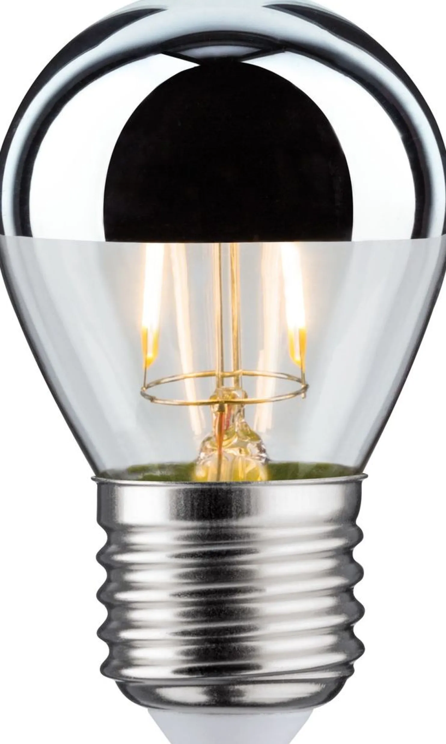 LED-pääpeililamppu Paulmann Modern Classic Edition Drop, E27, 220lm, 2.6W, 2700K, hopea