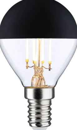 LED-pääpeililamppu Paulmann Modern Classic Edition Drop, 230V, E14, 470lm, 4.5W, 2700K, himmennettävä, mattamusta