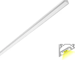LED-profiili Limente LED-LUXOR 40 LUX 4000K 57W alumiini 4m