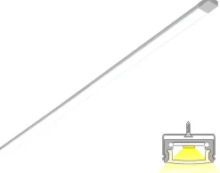 LED-profiili Limente Profil 177cm, 14W, 24V, 4000K, alumiini