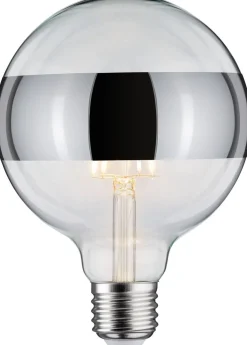 LED-rengaspeililamppu Paulmann Modern Classic Edition Globe, E27, 640lm, 6.5W, 2700K, himmennettävä, hopea