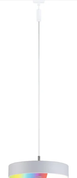 LED-riippuvalaisin Paulmann URail Smart Home Zigbee 3.0 Hildor, Ø31cm, 510lm, 10W, RGBW+, himmennettävä, 230V