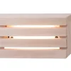 LED-saunavalaisin Airam Saunaled 320TRL 8W/827 186x322x66 mm himmennettävä IP65 tervaleppä
