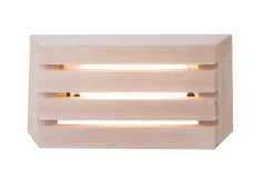 LED-saunavalaisin Airam Saunaled 320TRL 8W/827 186x322x66 mm himmennettävä IP65 tervaleppä