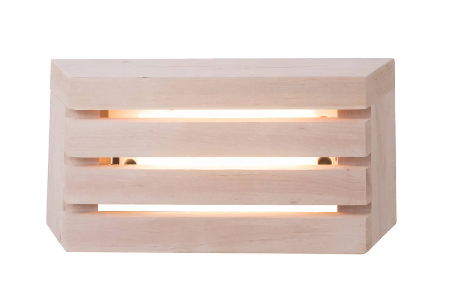 LED-saunavalaisin Airam Saunaled 320TRL 8W/827 186x322x66 mm himmennettävä IP65 tervaleppä
