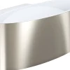 LED-Seinävalaisin Eglo Maccacari 27x7,5cm harjattu teräs/valkoinen