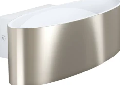 LED-Seinävalaisin Eglo Maccacari 27x7,5cm harjattu teräs/valkoinen