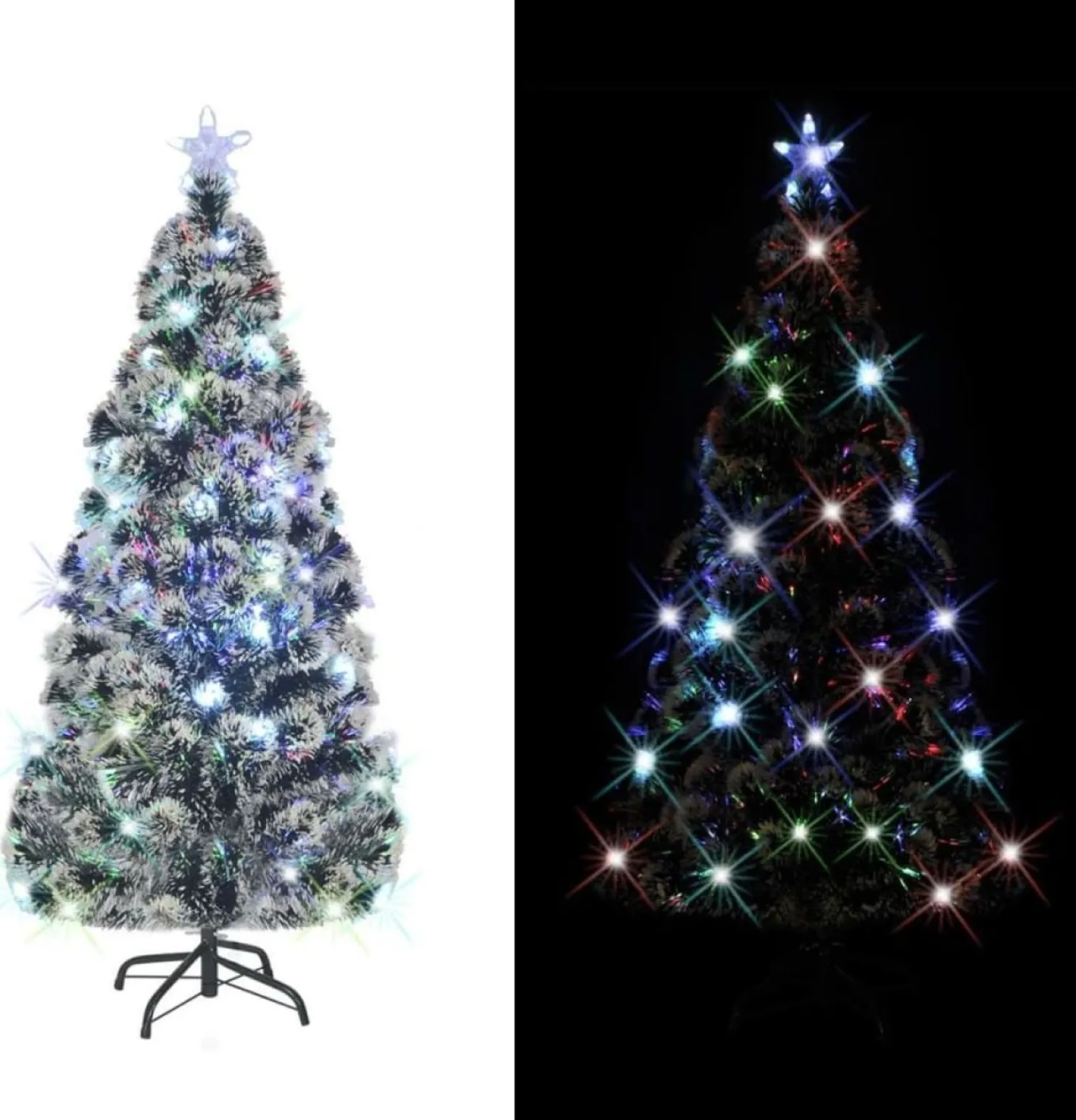 LED-Tekojoulukuusi jalustalla, 210cm, 280 oksaa