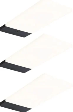 LED-työpistevalaisin Paulmann Bredo 80x190mm liiketunnistin 2.5W 180lm, 3kpl/pkt, eri vaihtoehtoja