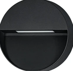 LED-ulkoseinävalaisin Eglo Maruggio, Ø15cm, musta