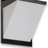 LED-ulkoseinävalaisin Ensto AVR8 eWay IP44 9W/830 harmaa polykarbonaattikuvulla