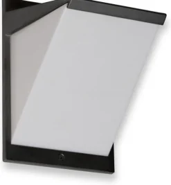 LED-ulkoseinävalaisin Ensto AVR8 eWay IP44 9W/830 harmaa polykarbonaattikuvulla