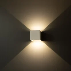 LED-ulkoseinävalaisin FTLIGHT Iina 2x5W eri valonvärejä 570lm säädettävä keila valkoinen