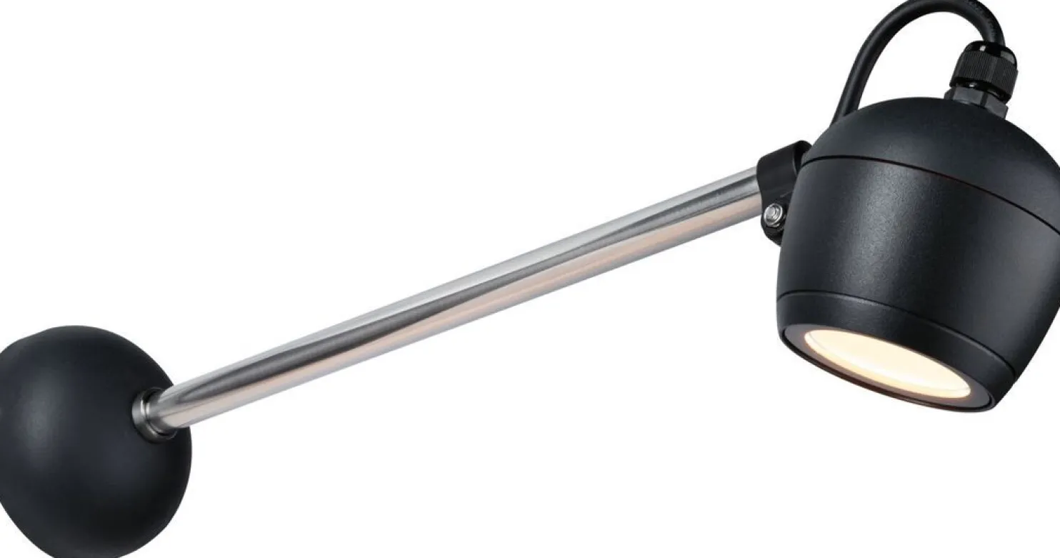 LED-ulkoseinävalaisin Paulmann Kikolo, Smart Home Zigbee 3.0, IP65, 90mm, säädettävä värilämpötila, antrasiitti