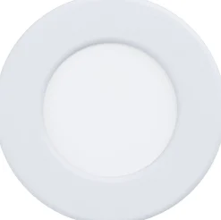 LED-Upotettava plafondi Eglo Fueva 5 Ø8,6cm 3000K valkoinen pyöreä vaihdettava LED