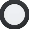 LED-Upotettava plafondi Eglo Fueva 5 4000K musta pyöreä eri kokoja