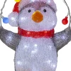 LED-valokoriste Star Trading Crystalo pingviini 30 cm