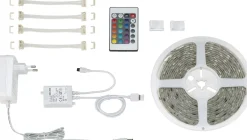 LED-valonauha Briloner RGB 5 m 24 W + kaukosäädin