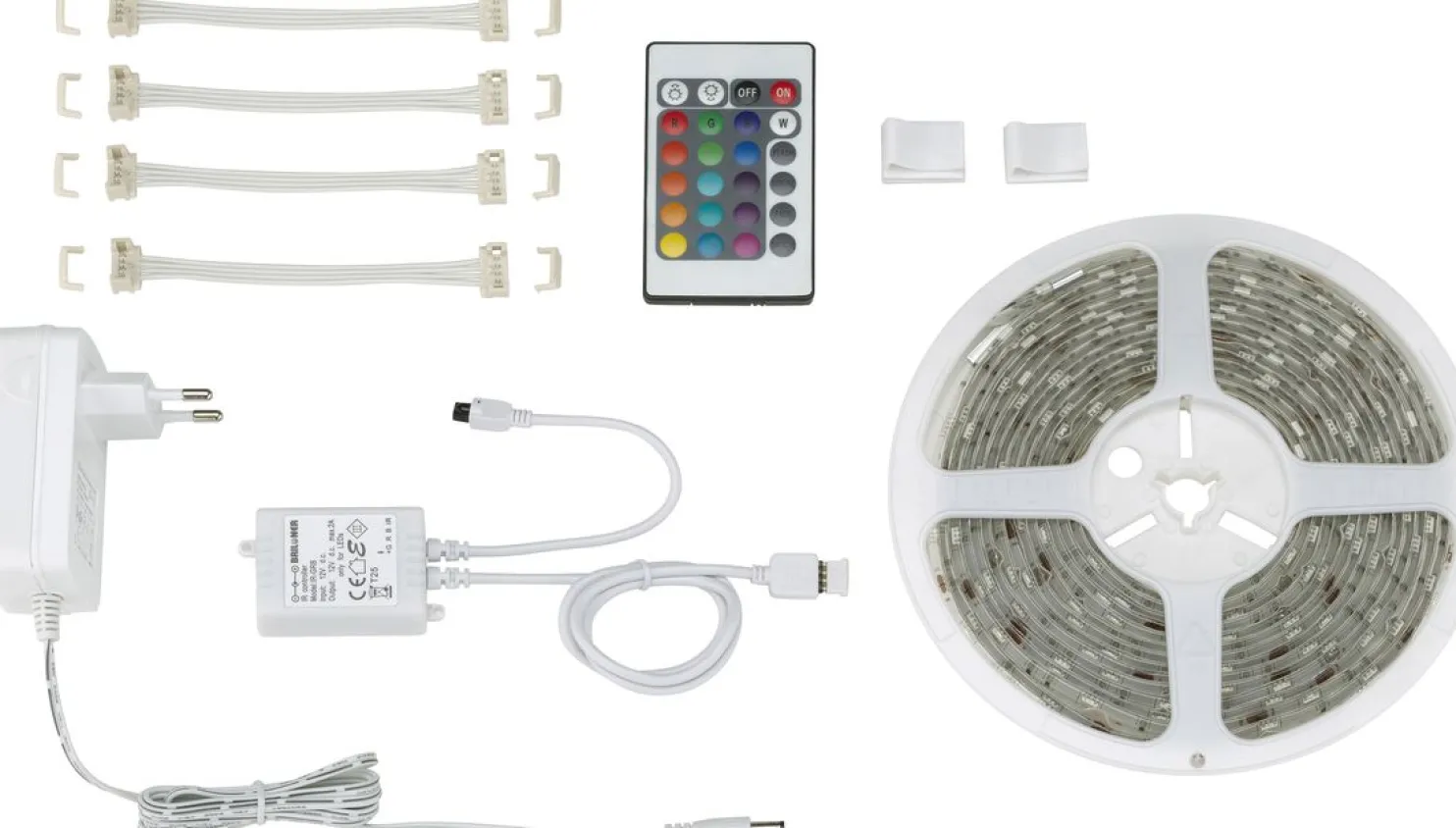 LED-valonauha Briloner RGB 5 m 24 W + kaukosäädin