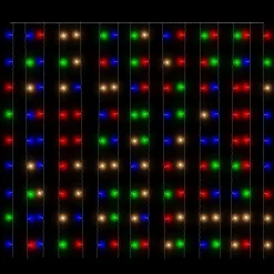 LED-valonauhaverho keijuvalot 3x3 m 300 LEDiä eri värejä