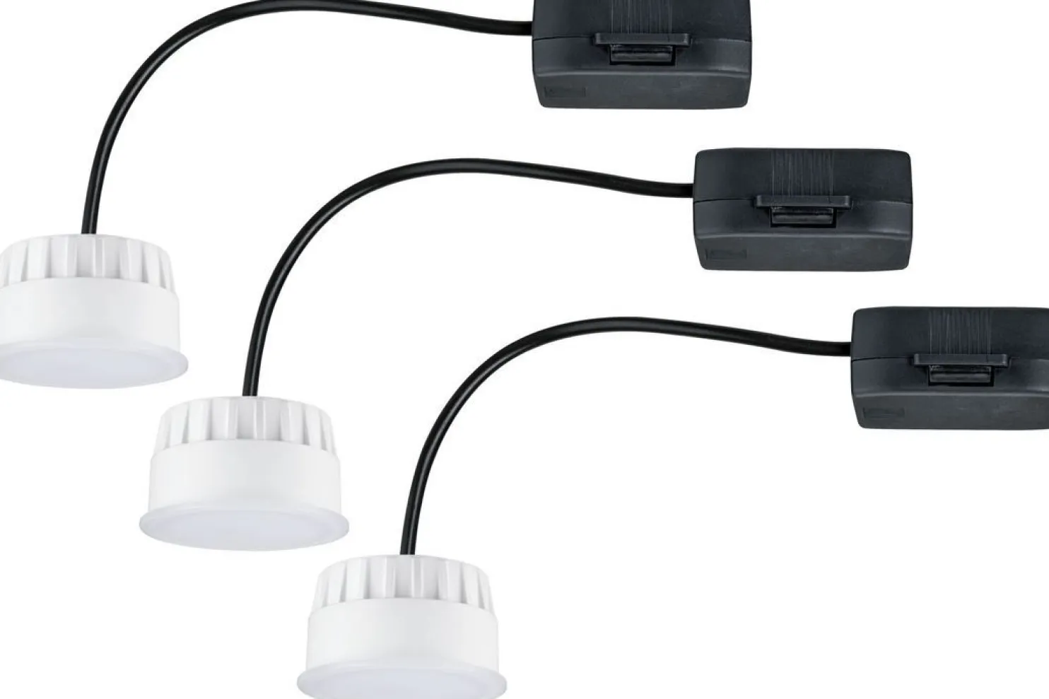 LED-valonlähde Choose-valaisimiin Paulmann, 3kpl, Ø50mm, 6W, 470lm, 2700K, satiini
