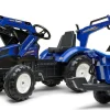 Leikkikaivuri Falk New Holland, sis. peräkärryn kipillä, sininen