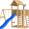 Leikkitorni Jungle Gym Mansion 2.1, 2-Swing Module 220, sininen liukumäki