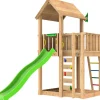Leikkitorni Jungle Gym Mansion 2.1, vihreä liukumäki