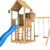 Leikkitorni Jungle Gym Palace 2.1, 2-Swing Module 220, sininen liukumäki