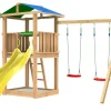 Leikkitornikokonaisuus Jungle Gym Hut 2.1, 2-Swing Module 220, ilman liukumäkeä