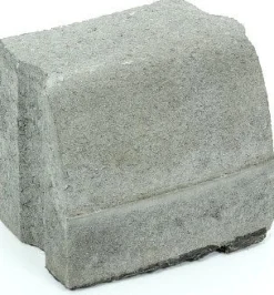 Liimattava reunakivi Rudus kaarre R1000 kupera 195x130x160 mm sileä harmaa