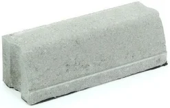 Liimattava reunakivi Rudus suora 390x130x120 mm sileä harmaa