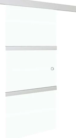 Liukuovi soft-stopeilla ESG-lasi ja alumiini 90x205 cm