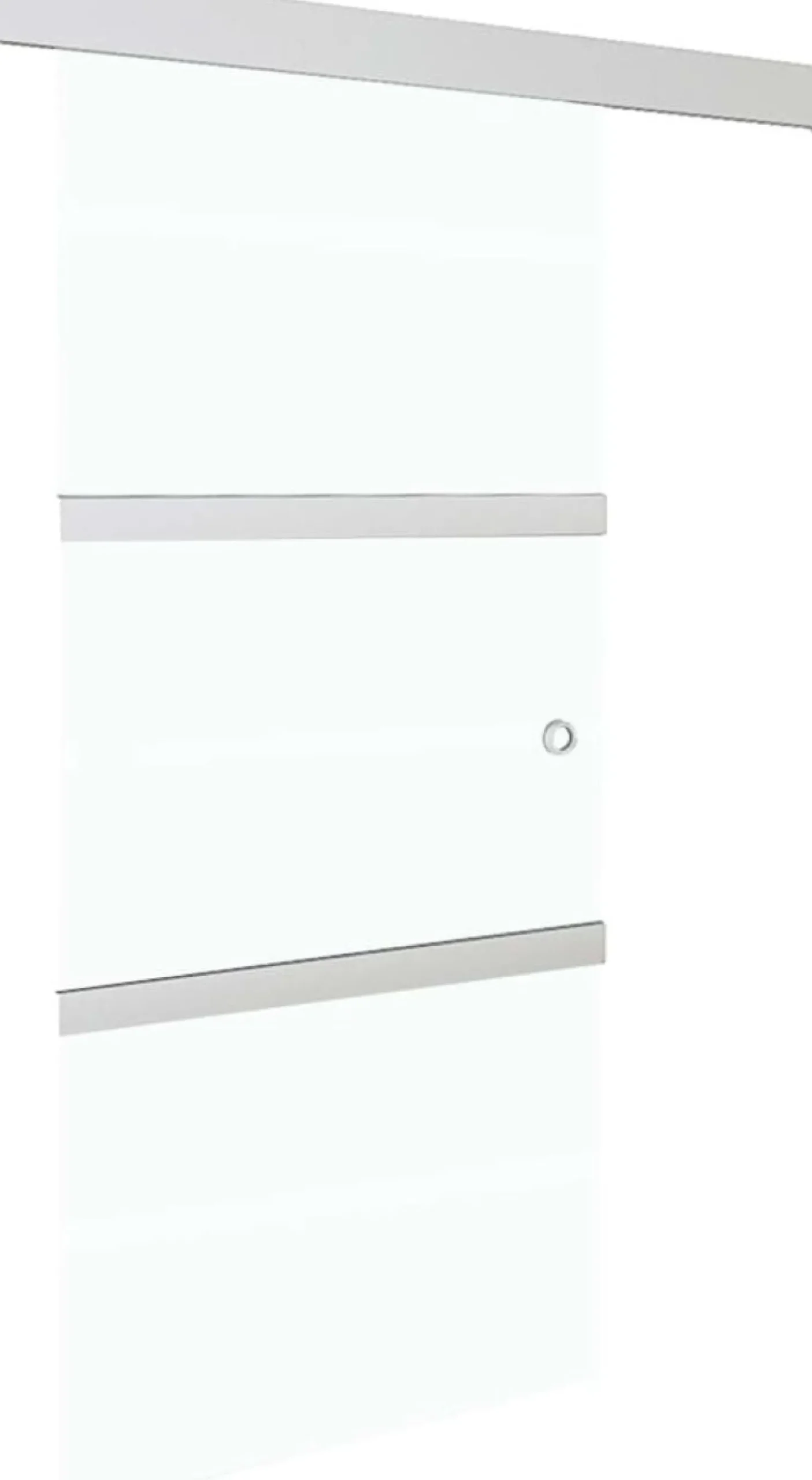 Liukuovi soft-stopeilla ESG-lasi ja alumiini 90x205 cm