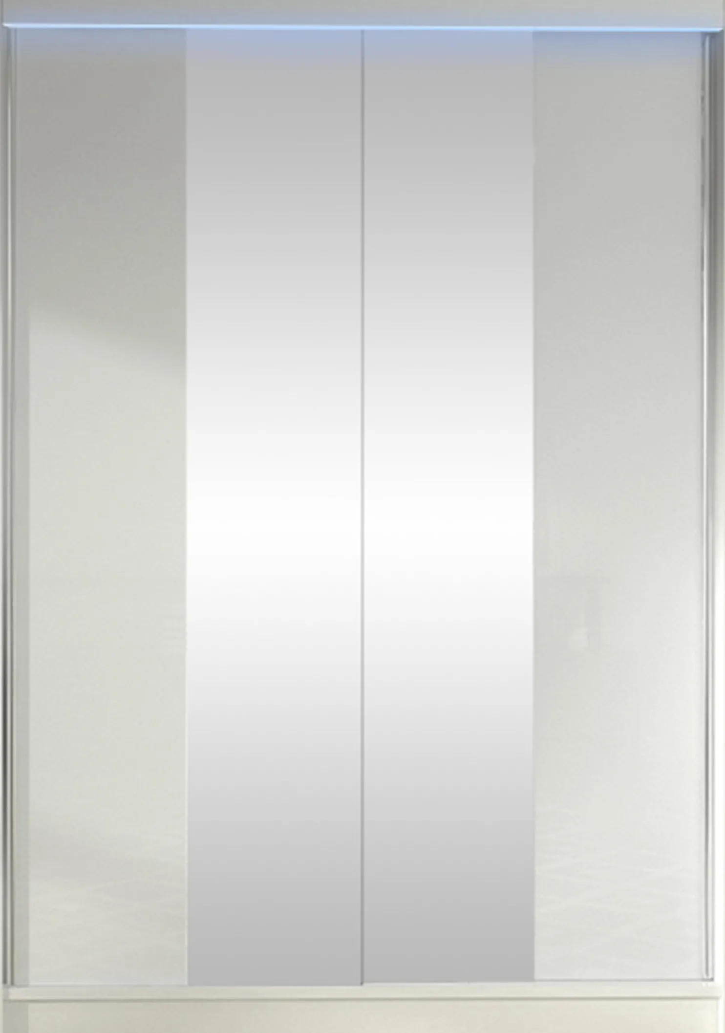Liukuovivaatekaappi Nomla LINO II, LED-valaistuksella, peilillä, 120x200cm