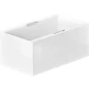 L-paneeli kylpyammeeseen Nordhem Höllviken Nordurit 1250x725 mm valkoinen