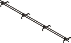Lumiestepaketti Ruukki, tiilikuvioiduille teräskatoille (Muotokate 350),3m, 2 lumiesteputkea + asennussarja, eri värejä