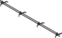 Lumiestepaketti Ruukki, tiilikuvioiduille teräskatoille (Muotokate 350),3m, 2 lumiesteputkea + asennussarja, eri värejä