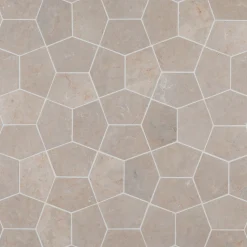 Luonnonkivilaatta Qualitystone Pentagon White, 150x100mm