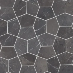 Luonnonkivilaatta Qualitystone Pentagon Grey, 150x100mm