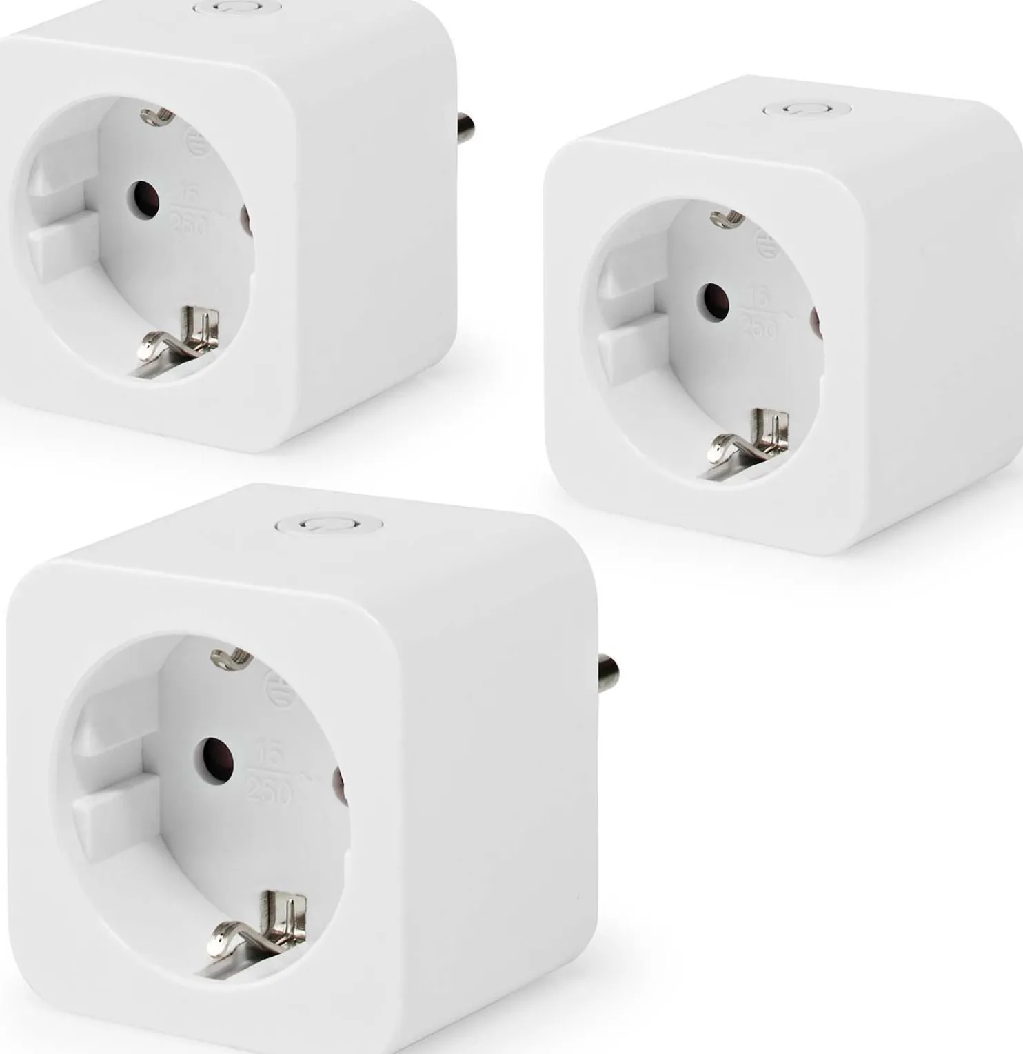 Älypistorasia Nedis SmartLife Wi-Fi WIFIP121FWT3, 3kpl