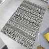 Matto Linento W1083, 60x100cm, mustavalkoinen