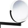 Meikkipeili LED-valolla Smedbo FK446 Outline, akkukäyttöinen, mattamusta