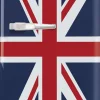 Minijääkaappi Smeg Retro FAB5RDUJ5 Union Jack oikea, 40cm, 34 l, sininen